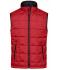 Herren Men's Padded Light Weight Vest Red/black 7914