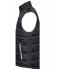 Herren Men's Padded Light Weight Vest Black/silver 7914