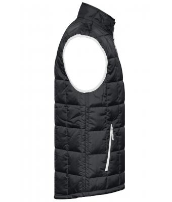 Herren Men's Padded Light Weight Vest Black/silver 7914