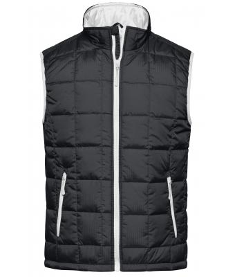 Heren Men's Padded Light Weight Vest Zwart/zilver 7914