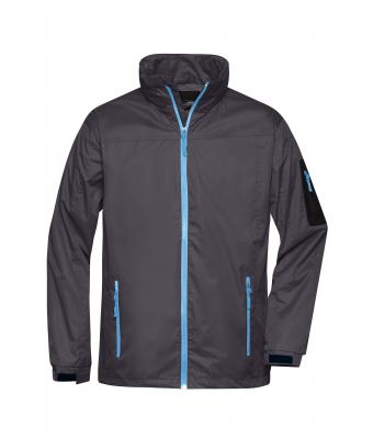 Men Men's Windbreaker Carbon/aqua 7918