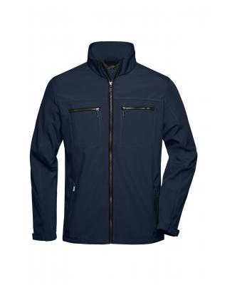 Homme Veste contrastée en softshell homme Marine 8101