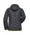 Ladies Ladies' Down Jacket Carbon/acid-yellow 8102