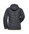 Dames Ladies' Down Jacket Carbon/chemisch-geel 8102