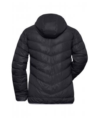 Dames Ladies' Down Jacket Zwart/grijs 8102