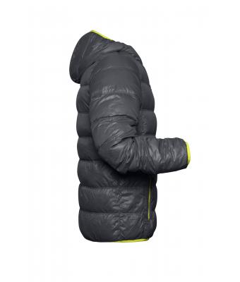 Herren Men's Down Jacket Carbon/acid-yellow 8103