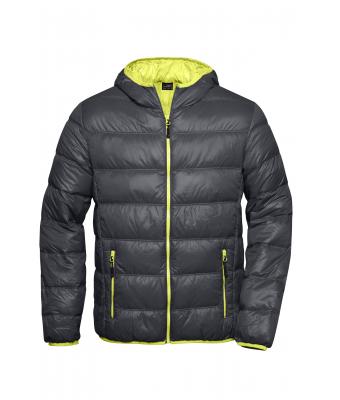 Herren Men's Down Jacket Carbon/acid-yellow 8103