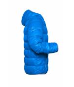 Homme Veste duvet à capuche homme Bleu/argent 8103