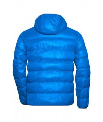 Homme Veste duvet à capuche homme Bleu/argent 8103