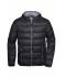 Homme Veste duvet à capuche homme Noir/gris 8103