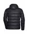 Homme Veste duvet à capuche homme Noir/gris 8103