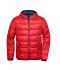 Homme Veste duvet à capuche homme Rouge/marine 8103