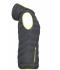 Ladies Ladies' Down Vest Carbon/acid-yellow 8104