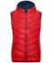 Ladies Ladies' Down Vest Red/navy 8104
