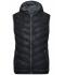 Damen Ladies' Down Vest Black/grey 8104