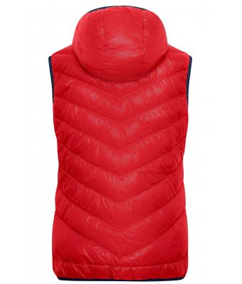Damen Ladies' Down Vest Red/navy 8104