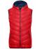 Damen Ladies' Down Vest Red/navy 8104
