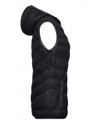 Damen Ladies' Down Vest Black/grey 8104
