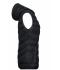 Damen Ladies' Down Vest Black/grey 8104