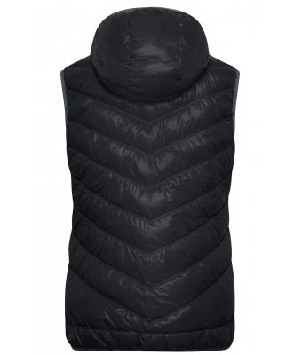 Damen Ladies' Down Vest Black/grey 8104