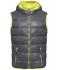 Men Men's Down Vest Carbon/acid-yellow 8105