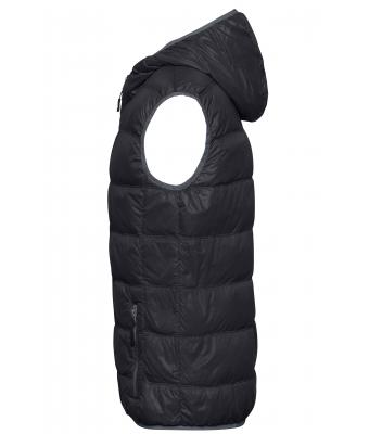 Herren Men's Down Vest Black/grey 8105