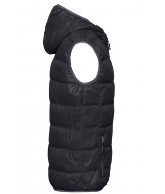Herren Men's Down Vest Black/grey 8105