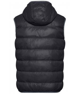 Herren Men's Down Vest Black/grey 8105