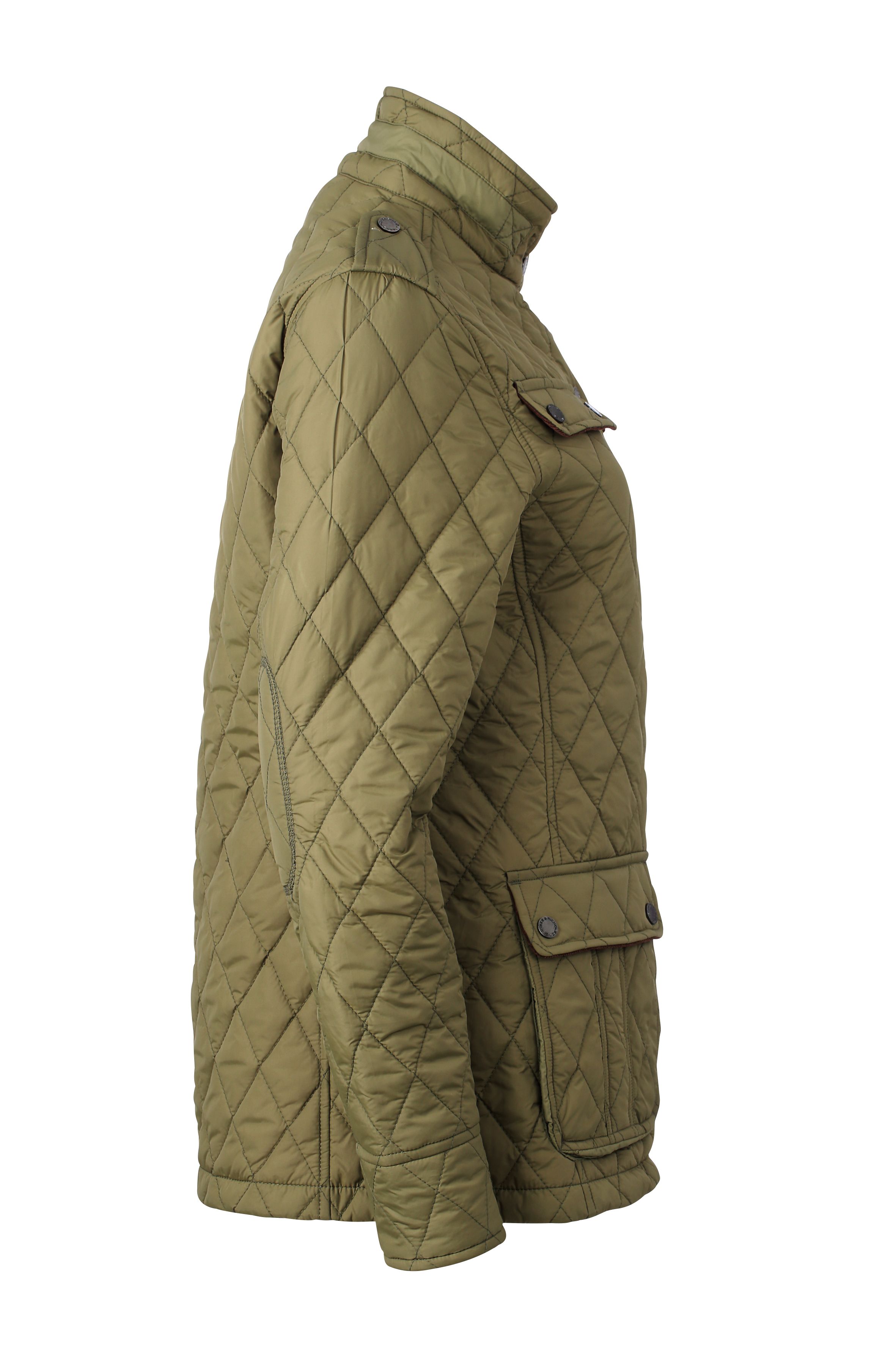 Ladies Ladies' Diamond Quilted Jacket DarkoliveDaiber