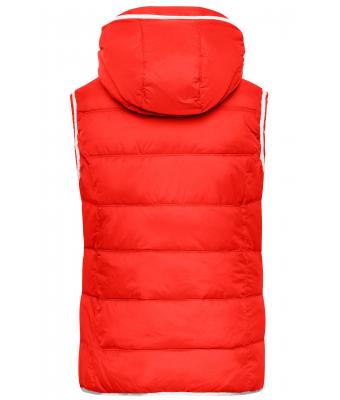 Damen Ladies' Maritime Vest Red/white 8185