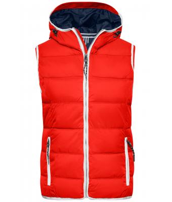 Damen Ladies' Maritime Vest Red/white 8185