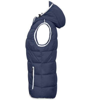 Dames Ladies' Maritime Vest Navy/wit 8185