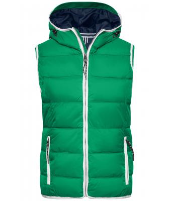 Dames Ladies' Maritime Vest Iers-groen/wit 8185