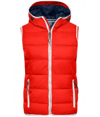 Dames Ladies' Maritime Vest Rood/wit 8185