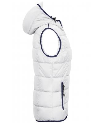 Dames Ladies' Maritime Vest Wit/navy 8185