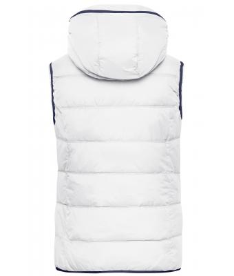 Dames Ladies' Maritime Vest Wit/navy 8185