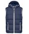 Herren Men's Maritime Vest Navy/white 8186