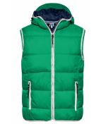 Herren Men's Maritime Vest Irish-green/white 8186
