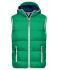 Herren Men's Maritime Vest Irish-green/white 8186