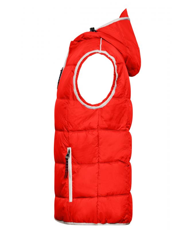 Herren Men's Maritime Vest Red/white 8186
