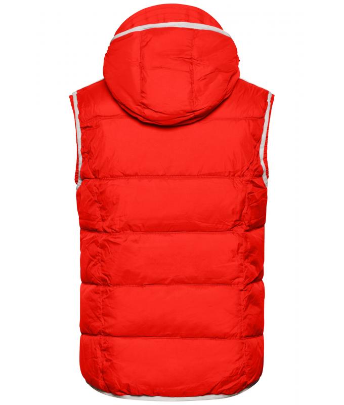 Herren Men's Maritime Vest Red/white 8186