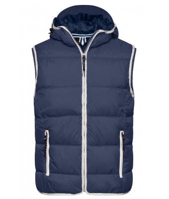 Men Men's Maritime Vest Navy/white 8186
