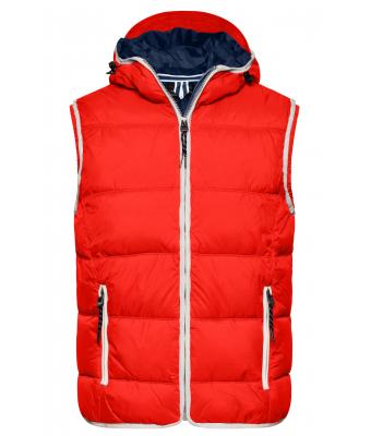 Men Men's Maritime Vest Red/white 8186