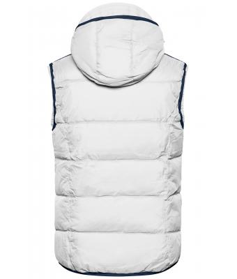 Heren Men's Maritime Vest Wit/navy 8186