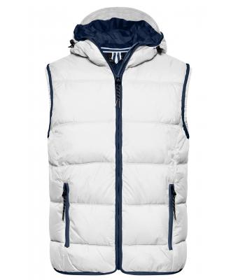 Heren Men's Maritime Vest Wit/navy 8186