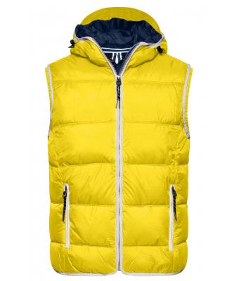 Men Men's Maritime Vest Sun-yellow/white 8186