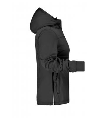 Dames Ladies' Maritime Jacket Zwart/zwart/wit 8189
