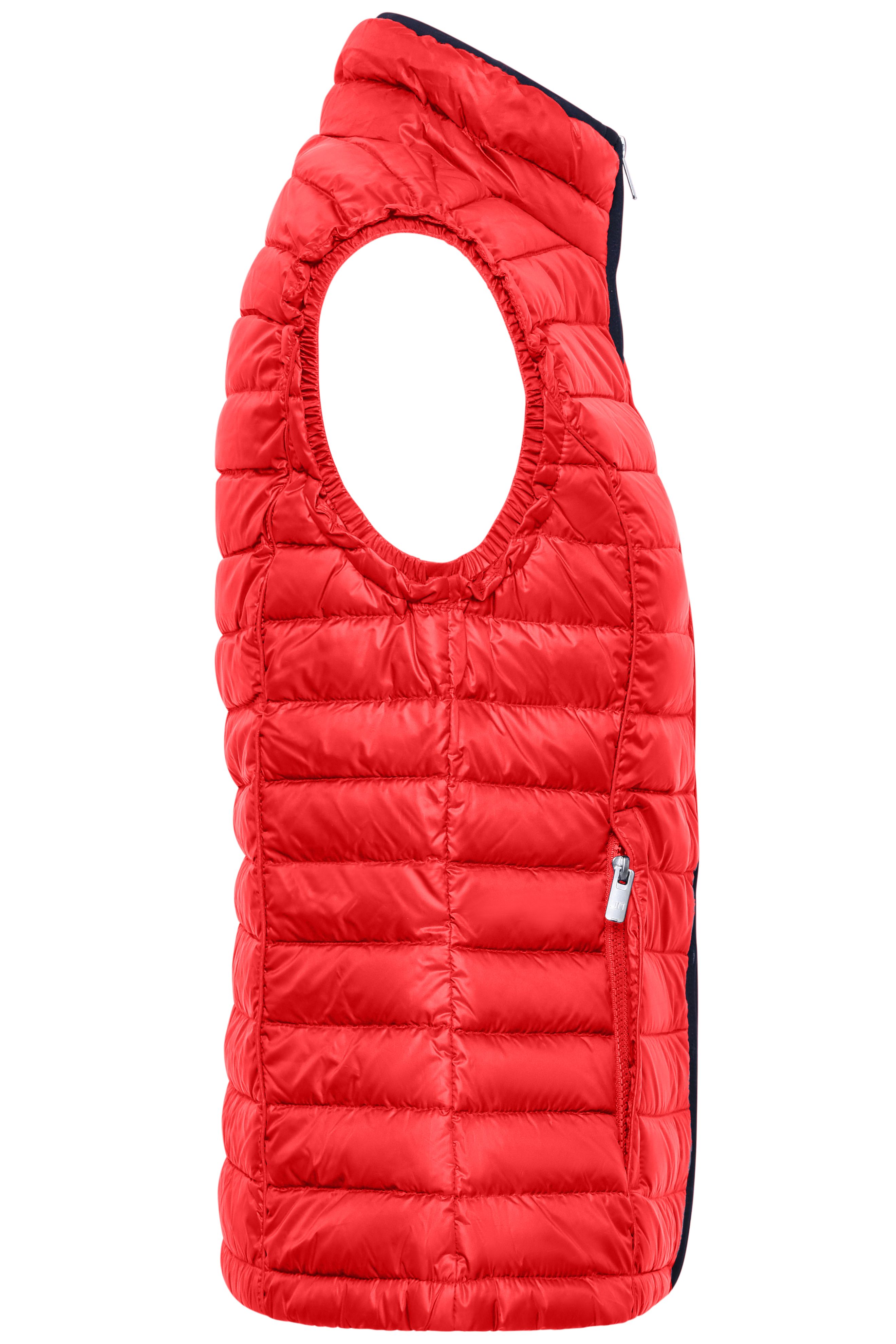 Ladies Ladies' Quilted Down Vest Red/blackDaiber