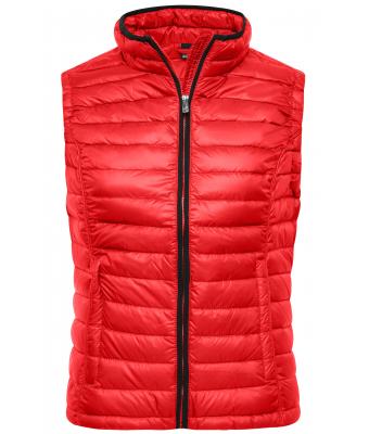 Ladies Ladies' Quilted Down Vest Red/black 8213