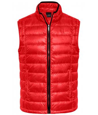 Men Men's Quilted Down Vest Red/black 8214